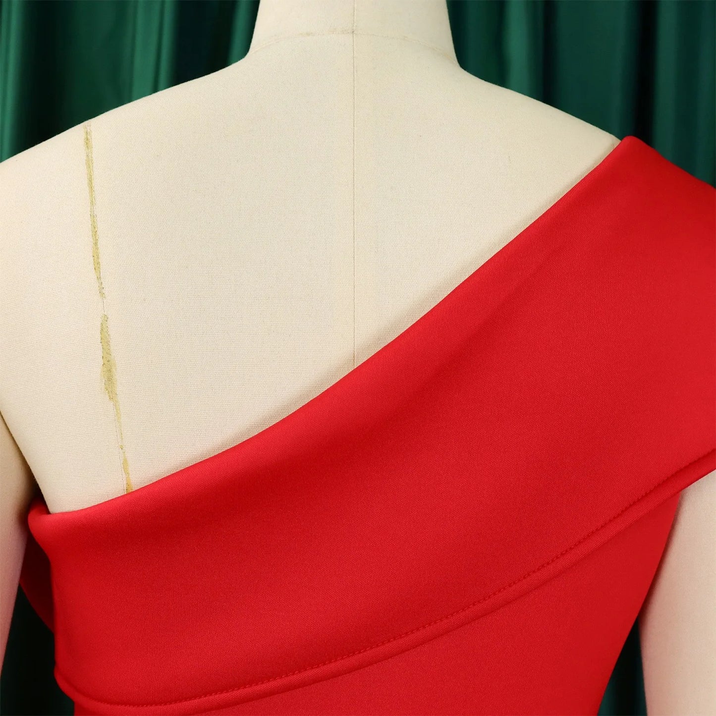 Elegante Kleider für Damen, One Shoulder, ärmellos, Rüschen, Meerjungfrauen-Schnitt, bodenlang, luxuriös, für Geburtstagsfeiern, Dinner, Vestidos Mujer Kleid