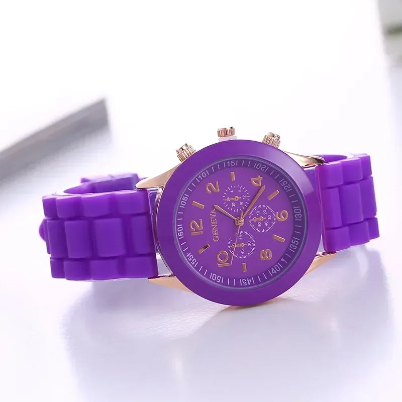 Women Watches 2025 New Fashion Luxury Brand Women's Watch Silicone Strap Quartz Wrist Watch For Female Relogio Feminino Zegarki