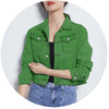 New Women's Denim Jacket Spring and Autumn 2026 Casual Short Denim Jacket Women's Korean Version Solid Color Jacket Clothes