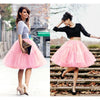 Multi-layer Tulle Tutu Skirts Fuchsia 6 Layers Fluffy Petticoat Underskirt Princess Ball Gown Women Halloween Party Skirt