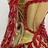 Sexy Sparkly Sequin Diamond Mesh Transparent Two Piece Set Women Celebrate Evening Party Birthday Dress Stage Photo Shoot Wear