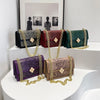 Luxury Purple Women's Single Shoulder Bag Pu Leather Ladies Bag Femme Designer Handbag Purse Flap Messenger Bag Brand Sac A Main