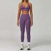SWELTERING 2/3PCS Seamless Yoga Set Gym Clothes Sportswear Fitness Suits Women Workout Bra Crop Top Long Sleeve Sports Suits