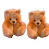 Highland Cow Fashion Bear Plush Slippers Women Men House Animals Soft Shoes Christmas Slipper Adults Indoor Shoes
