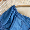 Women Denim 2 Piece Sets Long Skirt Top Suit Skirts Tops Single Breasted Outfits Washed Distressed 2025 Summer Casual Ensemble