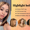 13x4 Transparent Lace Front Bob Wig Human Hair Ombre Honey Blonde 13x4 Wigs 10-16inch  4/27 Colored Transparent Frontal Lace Wig
