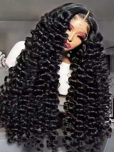 40 42 Inch Loose Wave 13x6 HD Lace Frontal Wig Human Hair Brazilian Loose Deep Waves Curly Wigs Lace Front Wigs For Women