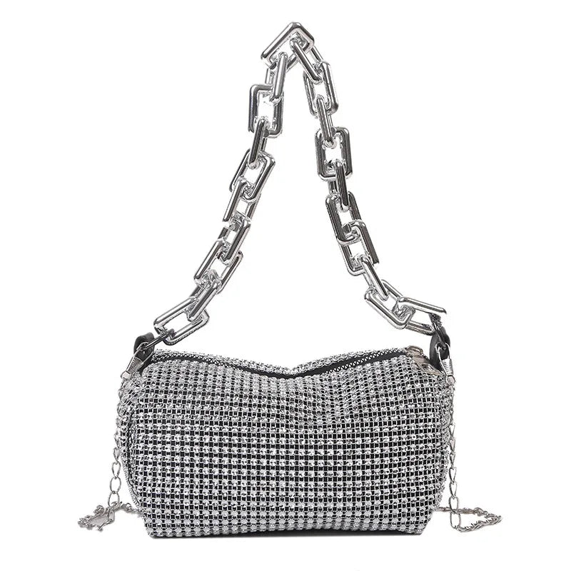 Women's bag 2024 New Rhinestones Handbags  for Women Bags Diamonds Shoulder Bag Purse Ladies Female Crossbody Bag Shining Bag