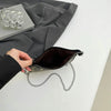 Einfarbige Design-Umhängetaschen für Damen, Mode-Ketten-Handytaschen, Mode-Schulter-Kuriertasche, Sac A Main weiblich