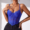 Sexy Lace French High End Design Sense Short Style Top Crop Top Off Shoulder Sleeveless Camisole 2024 Harajuku Korean Clothes