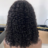 Kurzer Bob Echthaar Frontalperücke, gekraust-lockig, 4C Edges, Lace-Front-Perücken, transparent, 4x4 Closure Echthaarperücke, natürlicher Haaransatz