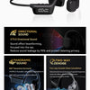 Knochenschallkopfhörer Bluetooth 5.4 Kabellose Ohrhörer IPX8 Wasserdicht für Schwimmsportler Unterstützt MP3-Player mit 32 GB RAM