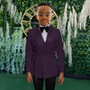 Boys Yellow Jacket 2 Piece Set Wedding Kids Blazer Pants Double Breasted Design Custom 2-16 Years Old Slim Fit Boys Suit