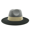 Low price wholesale Fedora hats men's and women's jazz hats red and white new tie dyed Fedora hats autumn classic hats sombrero