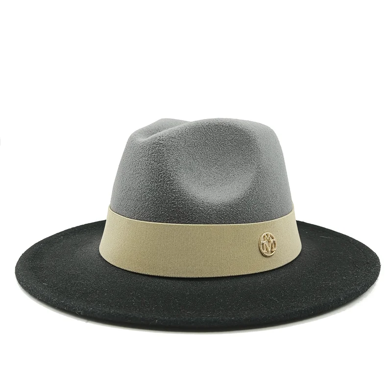 Low price wholesale Fedora hats men's and women's jazz hats red and white new tie dyed Fedora hats autumn classic hats sombrero