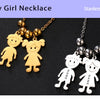 Couple Friend Personalized Necklace Custom Chain Name Mother Father Family Gift For Women Men Stainless Steel Pendant Jewelry
