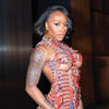 Weird Puss Sexy Hollow Dress Damen Strick Buntes Quasten Backless Y2k Sommer Trend Stretch Ärmellos Elastisch Bodycon Clubwear