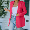 Autumn Pink Blazer Women Slim Elegant Blazers Jacket Women's Buttons Double Breasted Blazer Office Ladies Work Coats Jacket