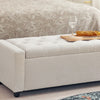 Redlife 47,8'' Aufbewahrungs-Ottomane, klappbare Aufbewahrungsbank mit aufklappbarem Deckel und sicheren Scharnieren für Wohnzimmer, Schlafzimmer, Eingangsbereich
