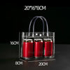 10/20pcs/lot Transparent Soft PVC Gift Tote Packaging Bags with Hand Loop Clear Plastic Handbag Cosmetic Bag
