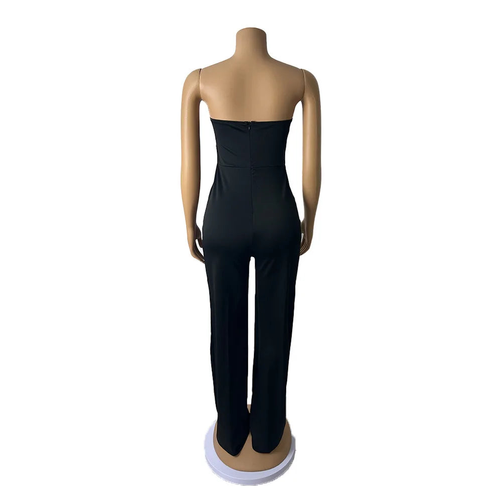 Elegante Jumpsuits für Damen Frühjahr/Sommer 2025 Sexy Spicy Girl Party Button Overalls Streetwear Damen Jumpsuit Hose Fashion