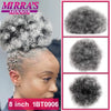Synthetic Afro Puff Drawstring Ponytail Hair Bun 10 Inch Short Afro Kinkys Curly Afro Bun Extension Hairpieces Large Size