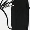 Luxury Celebrities Evening Club Outfit for Women Sexy Black Single Shoulder Diamonds Long Skirts and Crop Tops Two 2 Pieces Suit