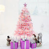 Hot Sale 45/60cm Christmas Tree With lights White/Pink Christmas Tree With Star Christmas Miniature Pine With Ornaments