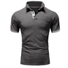 Men's Short Sleeve Polo Shirts Casual Slim Fit Basic Designed Shirts Quick-drying Anti-wrinkle Tops