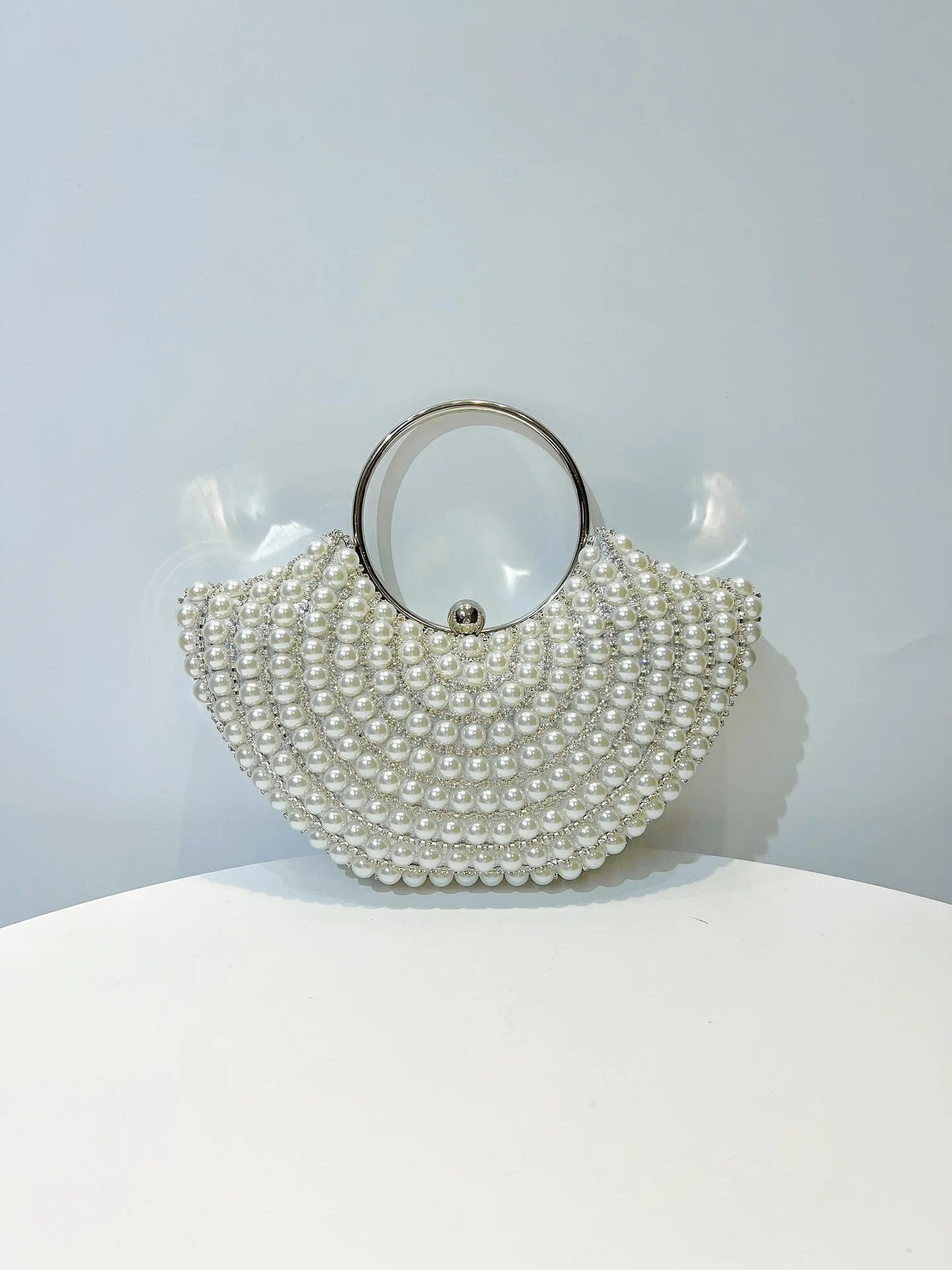 Luxuriöses Design Glitzernde Bankett-Clutch-Tasche Mode Perlmutt-Einlage Hochzeitshandtasche Damen Umhängetasche mit Kette Neue Clutch-Geldbörse