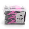 30 Stück/Box Friseur-Haarspangen Friseurklammern Krallen-Haarteilungs-Clip Schwarz-Pink für Salon-Haarstyling Friseurwerkzeug