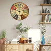 Lustige Frosch Acryl Wanduhr Strand Seestern Schallplatte Marmor Katze Retro Wanddekoration Uhren für Wohnzimmer Schlafzimmer Büro Zuhause
