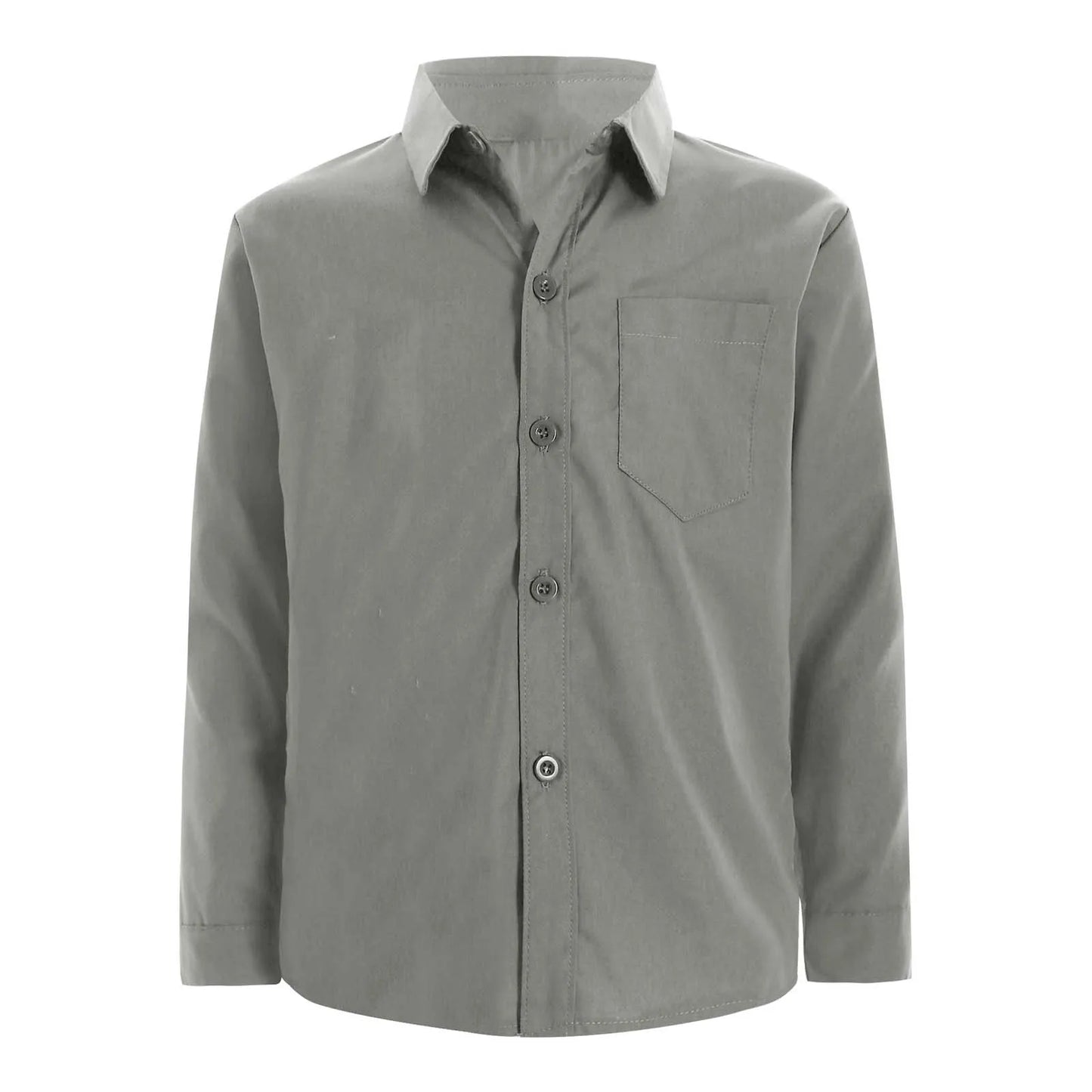 Autumn Kids Shirts for Boy Casual Gentleman Formal Dress Shirt Button-Down Shirt Handsome Boy Long Sleeve Tops Children Clothes