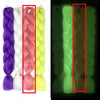 Neon Glowing Hair 24 Inch Ombre Braiding Hair Extensions Jumbo Braid Dark Luminous Braided Pink Green