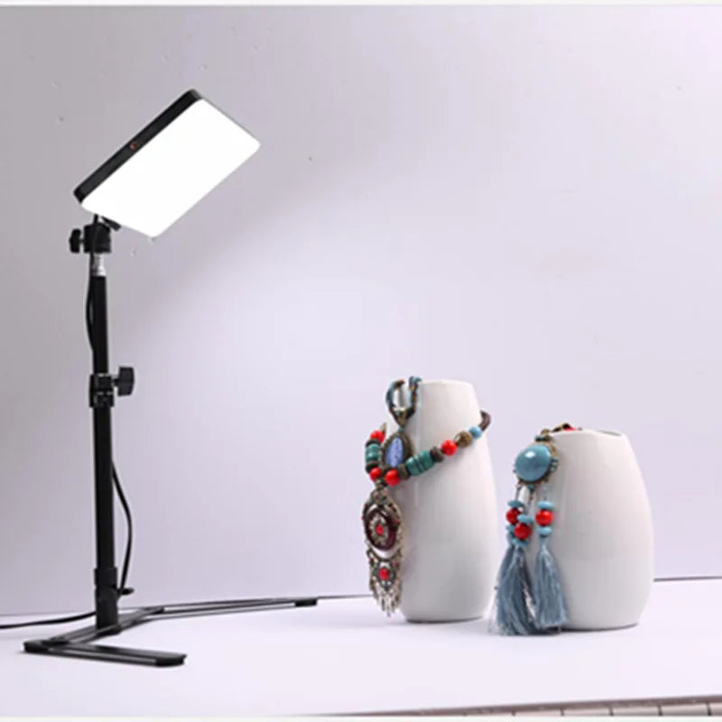 10 inch LED Video Light For Live Streaming Photo Studio Light Panel Photography Dimmable Flat-panel Fill Lamp 3300-5600K