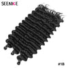 Deep Wavy Twist Synthetische Häkelhaare Afro Lockiges Haar Afrikanische Häkelzöpfe Ombre Blonde Flechthaarverlängerungen für Frauen