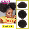 Synthetic Afro Puff Drawstring Ponytail Hair Bun 10 Inch Short Afro Kinkys Curly Afro Bun Extension Hairpieces Large Size