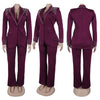 2 Pieces Women's Sets Autumn Winter Long Sleeve Pearl Blazers Suit Tops And Pants Suits Two Piece Set Tracksuit Outfit 2025