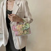 Marke Frauen Nieten Graffiti Umhängetaschen Mode Schultertasche für Damen Weibliche Luxus Designer Handtaschen 2023 Hohe Qualität