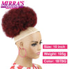 Synthetic Afro Puff Drawstring Ponytail Hair Bun 10 Inch Short Afro Kinkys Curly Afro Bun Extension Hairpieces Large Size