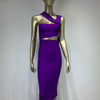 Damen Sommer sexy ausgehöhltes braunes Midi knielanges Bodycon-Bandagekleid 2023 Designer elegantes Abendpartykleid Vestido