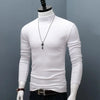 Long Sleeve T-shirt Thermal Underwear Tops Men Winter Clothes Thermal Shirt Autumn Men's Winter Tights High Neck Thin Slim Fit