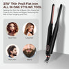 Kleines Glätteisen für kurzes Haar, Temperaturregelbares Stift-Glätteisen, schnelle Aufheizzeit, 3/10 Zoll Bartglätter