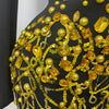 Glitzernde Kristallketten Perlen Langarm Minikleid 2025 Damen Geburtstag Abendparty Nachtclub Outfit Sängerin Hochzeitskostüm