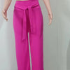 Women Fashion Print Halter V-Neck Short Tank Suit Tops Long Pants Matching Set Summer Casual Female Slim Pants Two Piece Sets