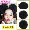 Synthetic Afro Puff Drawstring Ponytail Hair Bun 10 Inch Short Afro Kinkys Curly Afro Bun Extension Hairpieces Large Size
