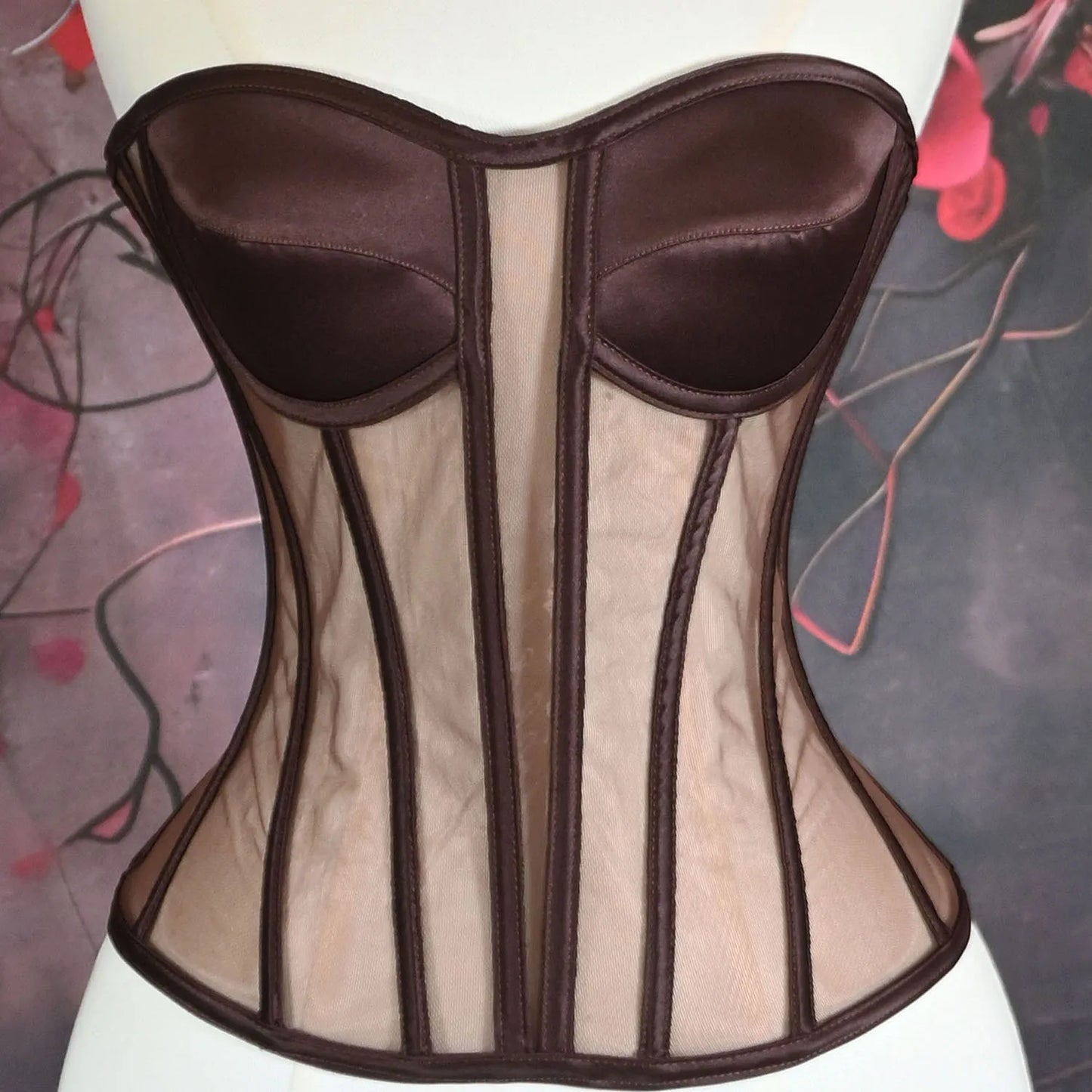 Steel Bone Transparent Bra Bustier Women's Waist Trainer Shapewear Girdles Corset Sexy Club Party Crop Top Lingerie Plus Size