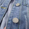 Damen Jeansjacke Frühling Herbst Kurze Jacke Rosa Jeansjacken Lässige Oberteile Lila Gelb Lila Blau Locker Sitzende Oberteile Damen Oberbekleidung