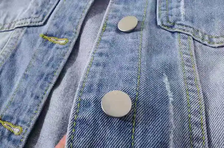 Damen Jeansjacke Frühling Herbst Kurze Jacke Rosa Jeansjacken Lässige Oberteile Lila Gelb Lila Blau Locker Sitzende Oberteile Damen Oberbekleidung