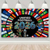 Unique Wall Tapestries Soccer Cup 2026 Flags Tapestry World Football Event Background Cloth Decor Sport Fans Party Banners Decor